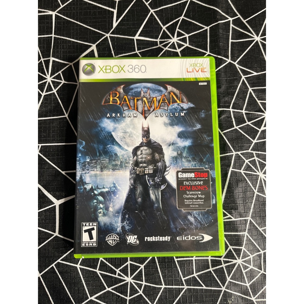 Batman Arkham Asylum Xbox 360 Game CIB Tested Working Rocksteady DC Comics